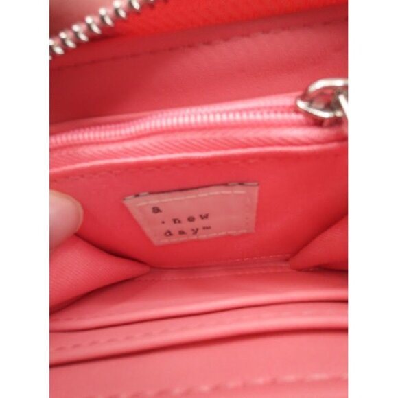 A New Day Pink Faux Leather Wallet With Zip Closure - Picture 3 of 6